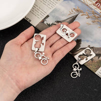 1 Bicycle pendant stainless steel hypoallergenic