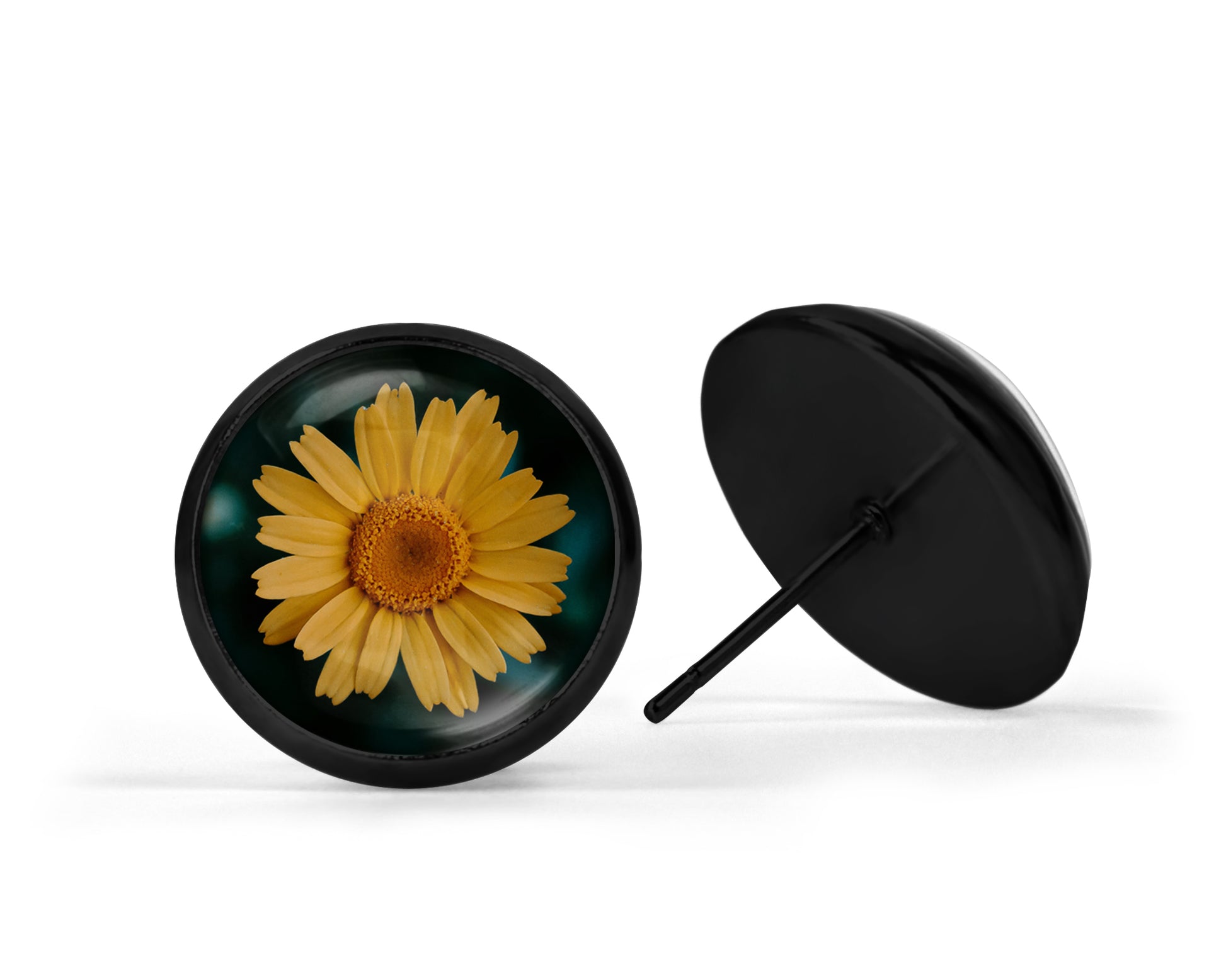 Images digitales cabochon - Fleurs - Cabochon rond à imprimer en 7 grandeurs