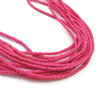 Tiny colorful coconut beads, 3mm wooden seed beads