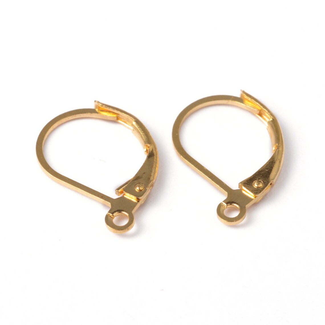 10 Lever back hoop earring hooks - Nickel free, lead free and cadmium free