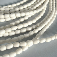 White bone beads 7-10mm White bone oval Beads - eco friendly and natural bone beads
