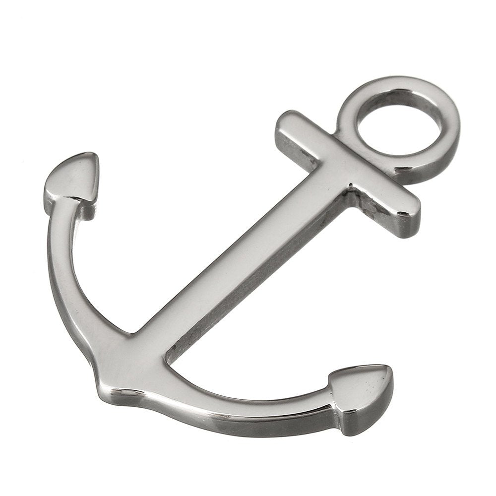 1 Pendentif ancre nautique en acier inoxydable hypoallergénique