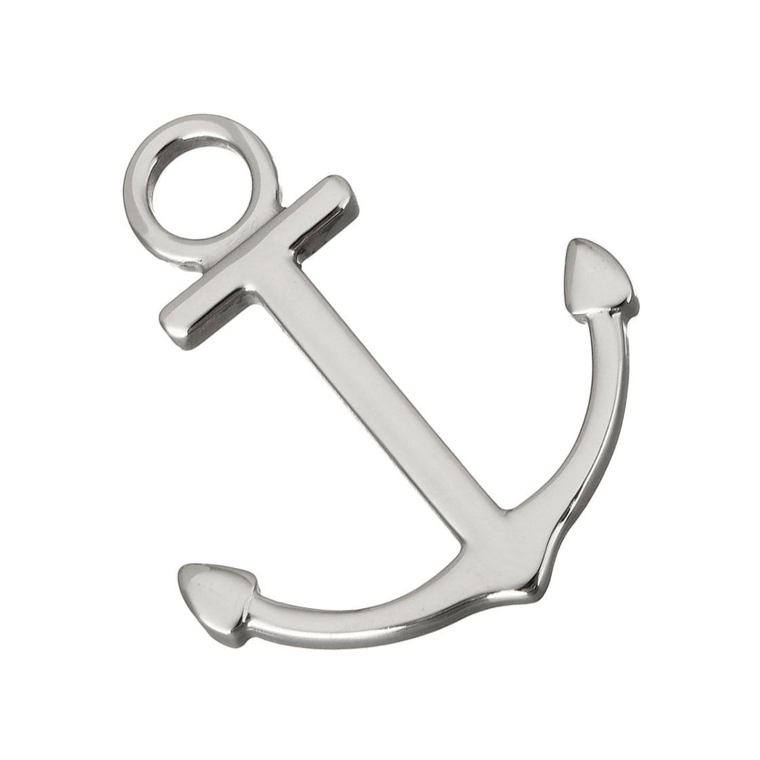 1 Pendentif ancre nautique en acier inoxydable hypoallergénique