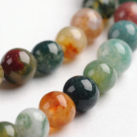 Natural Indian Agate Stone Beads Strands 4 or 6mm Round