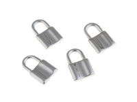 3 Lock pendant stainless steel 3D charms 12x19mm
