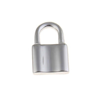 3 Lock pendant stainless steel 3D charms 12x19mm