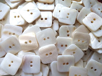 Square MOP buttons - Mother of Pearl Shell Buttons 18mm
