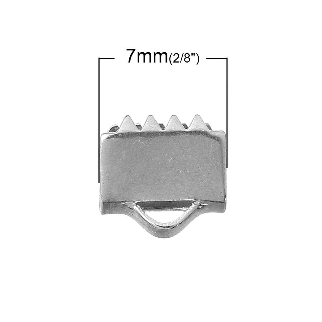 10 fermoirs griffes en acier inoxydable 7, 10 or 13mm