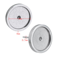 10 Tiges pour boucle d'oreille avec support à cabochon 6, 8 ou 10mm en acier inoxydable hypoallergénique