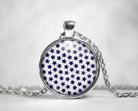 Cabochons à imprimer - Étoiles Bleues - Images digitales cercles à imprimer en 5 grandeurs