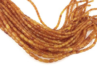 60 Natural horn rice beads 7x4mm