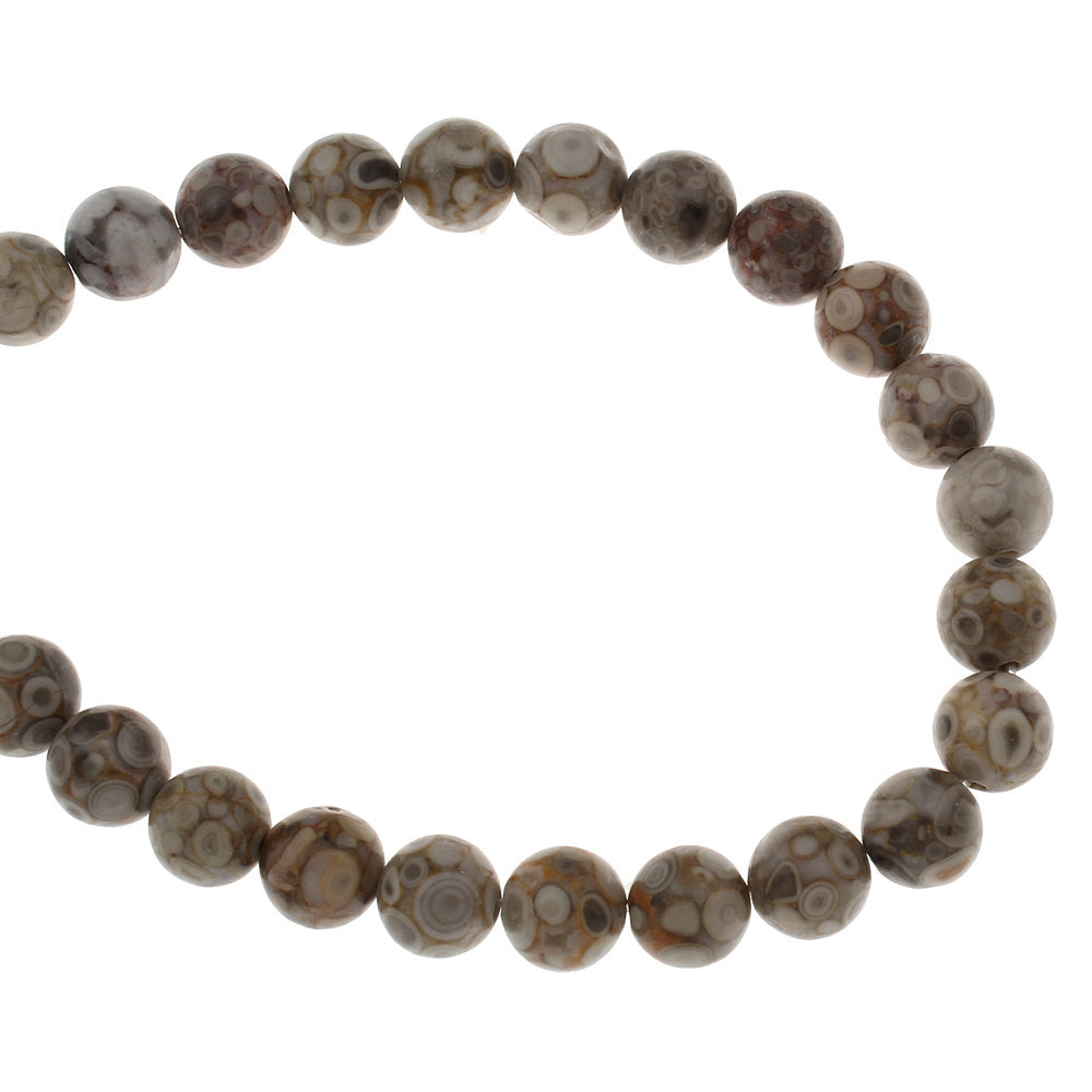 Natural Tibetan Agate Dzi Beads Maifan Stone Round Beads Strand 6 or 8mm