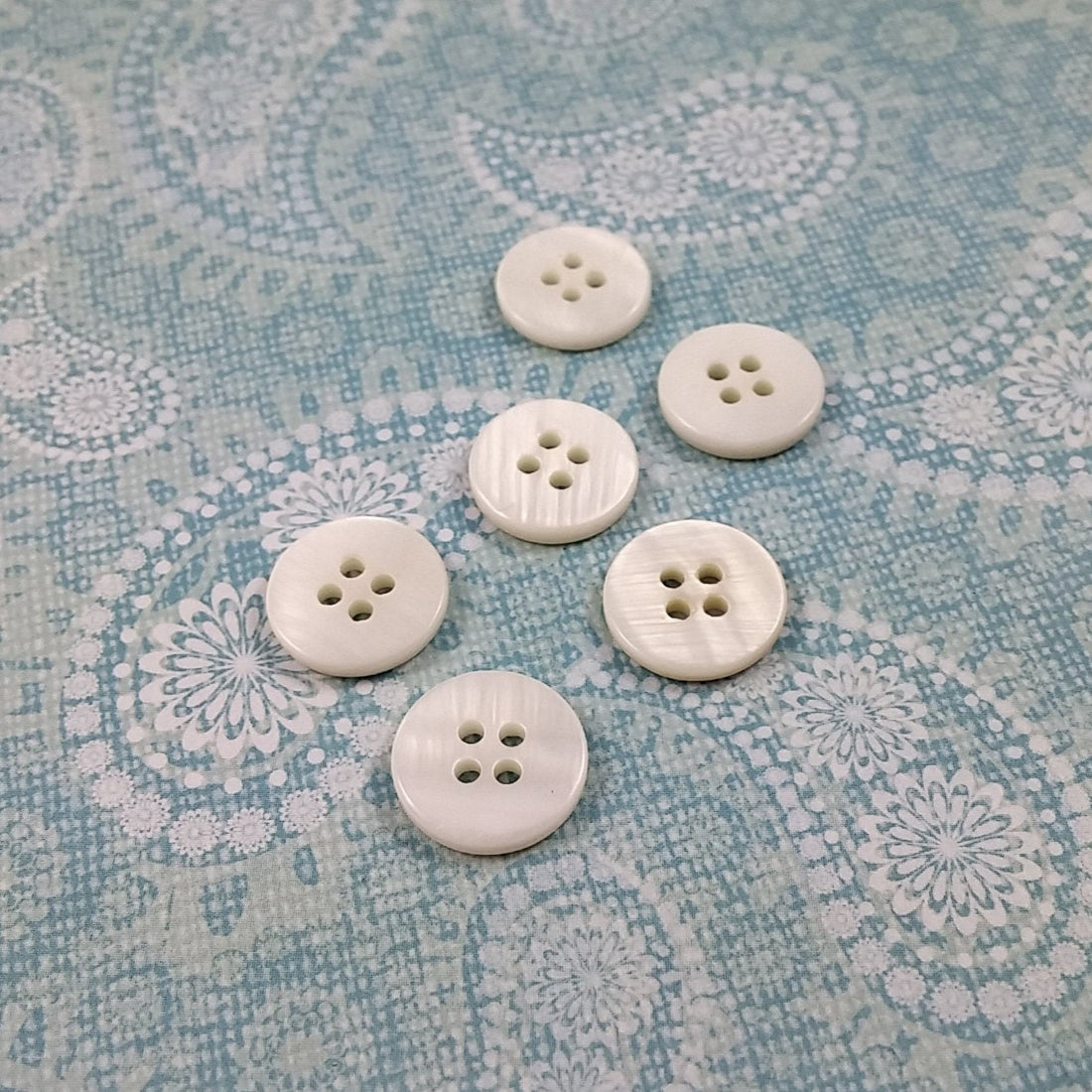 Bouton en nacre véritable 13mm - ensemble de 6 boutons