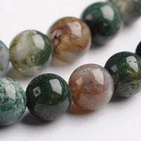 Natural Indian Agate Stone Beads Strands 4 or 6mm Round