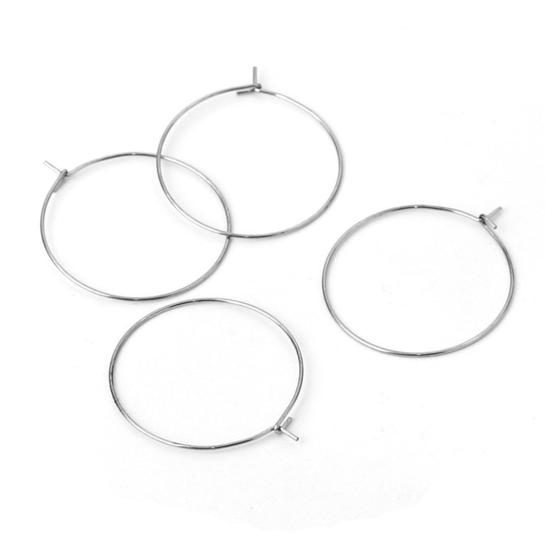 30 anneaux en acier inoxydable chirurgical