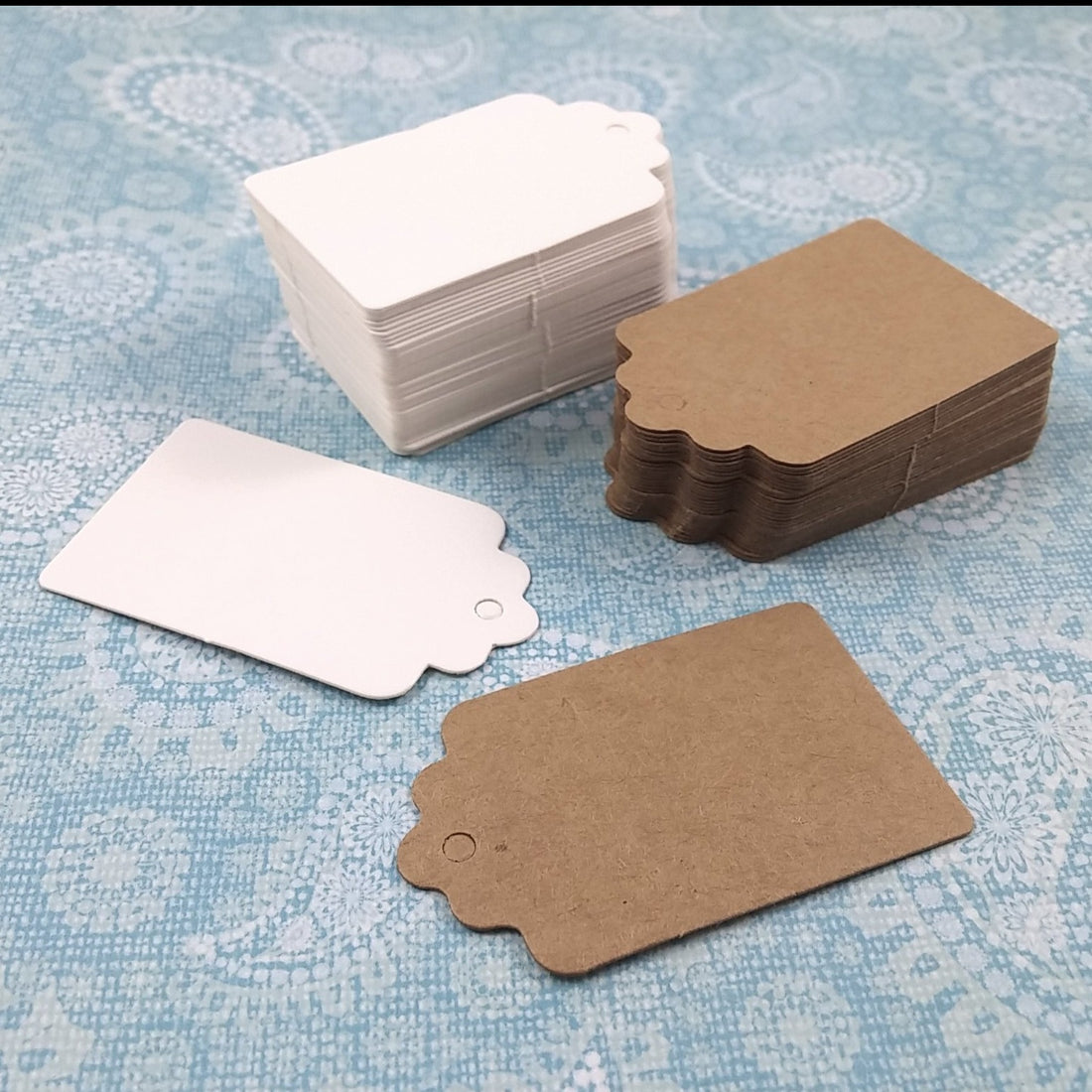50 Étiquettes en forme de rectangle - 50x30mm