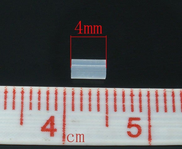200 Rubber Tube Style Ear Nut, 4x2mm 