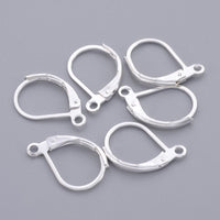 10 Lever back hoop earring hooks - Nickel free, lead free and cadmium free