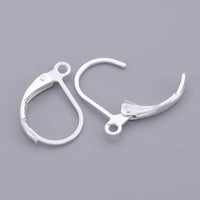 10 Lever back hoop earring hooks - Nickel free, lead free and cadmium free