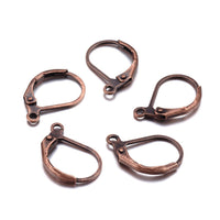 10 Lever back hoop earring hooks - Nickel free, lead free and cadmium free