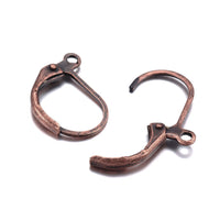 10 Lever back hoop earring hooks - Nickel free, lead free and cadmium free