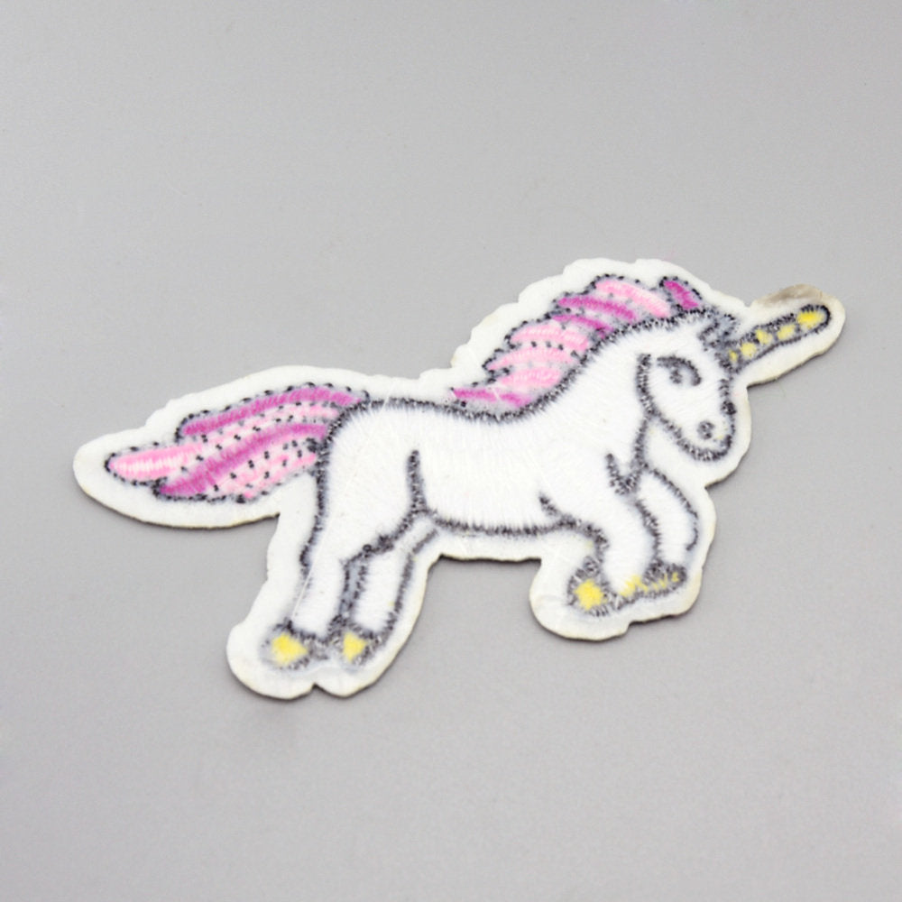 Unicorn iron on patches, embroidered patch, sew on patch