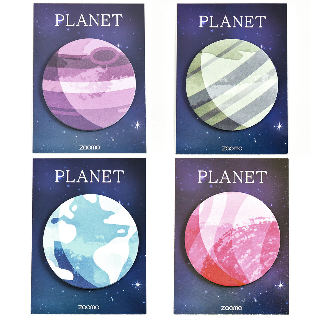 Choose your planet paper sticky notes, sticky notepad, celestial to do list