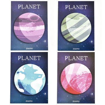 Choose your planet paper sticky notes, sticky notepad, celestial to do list