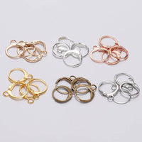 10 Round lever back earring hooks