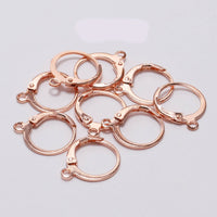 10 Round lever back earring hooks