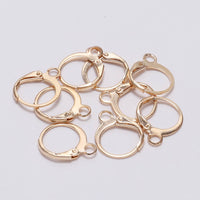 10 Round lever back earring hooks