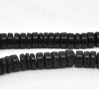 8mm natural coconut rondelle beads