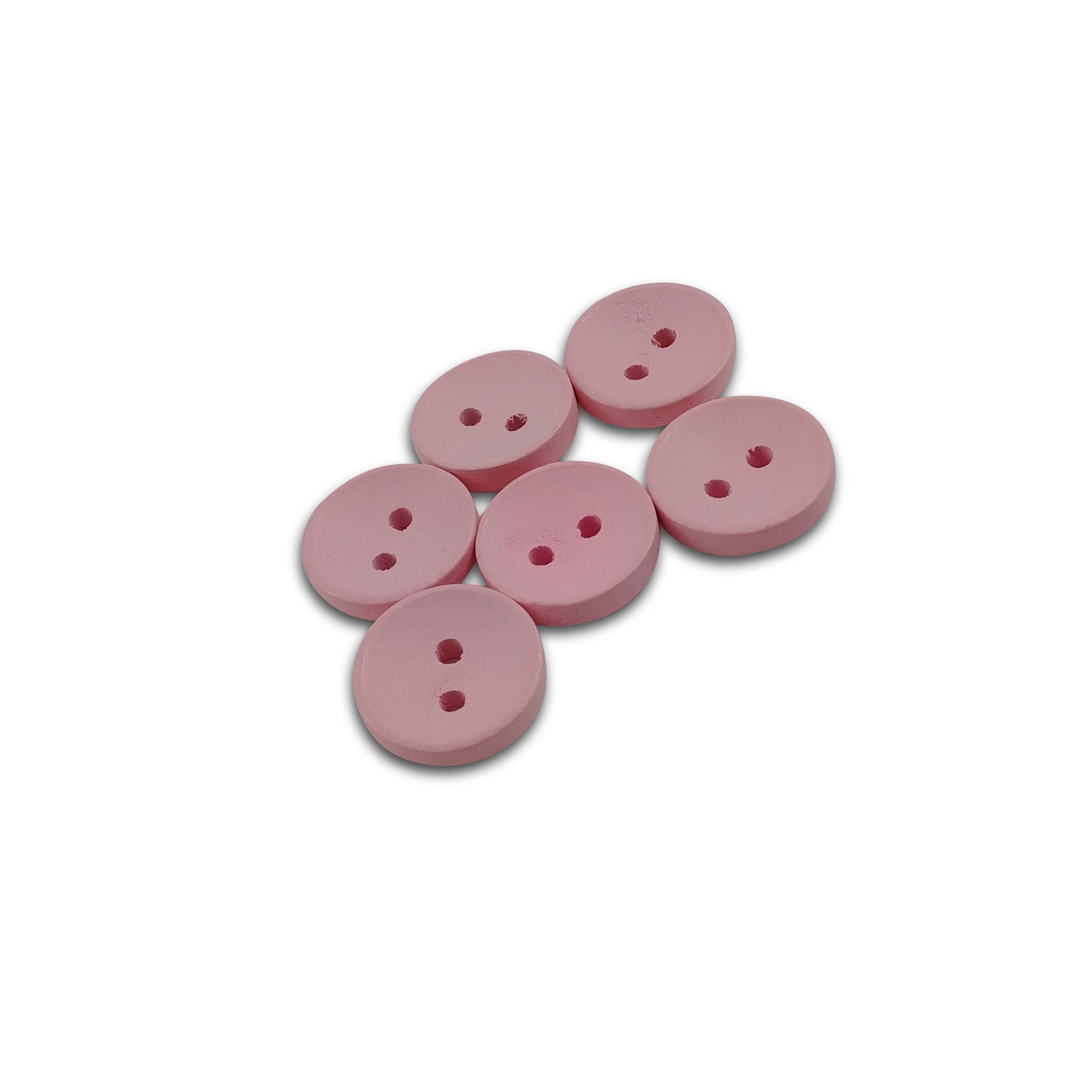 15mm wooden colorful buttons - Set of 6 wood button - Choose your color