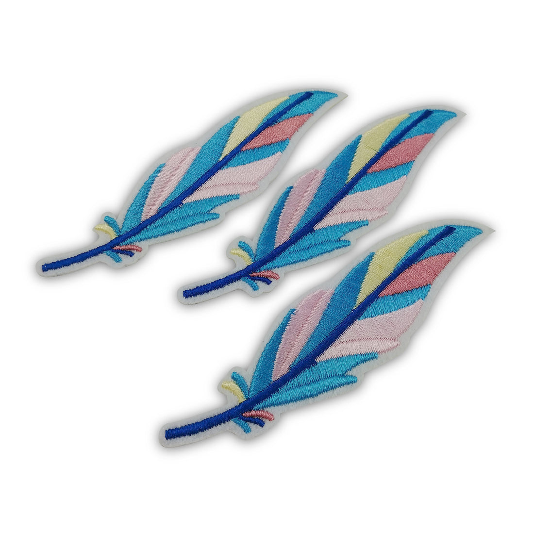 Feather iron on patches, embroidered patch, sew on patch