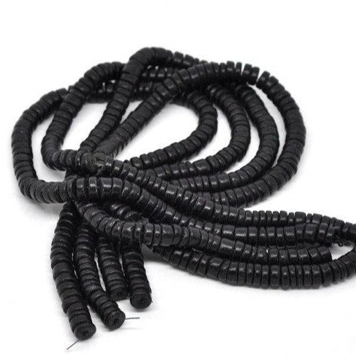 8mm natural coconut rondelle beads