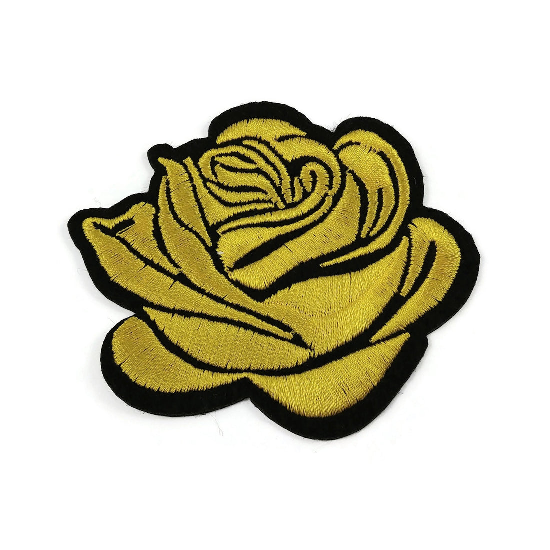 Large rose patch, Flower iron on patch, Embroidered patch, Big rose patch for jackets