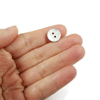 Natural agoya shell buttons, 4 sizes available, Raw pearl sewing buttons