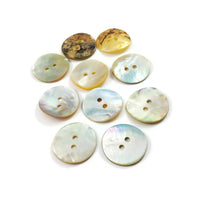 Natural agoya shell buttons, 4 sizes available, Raw pearl sewing buttons