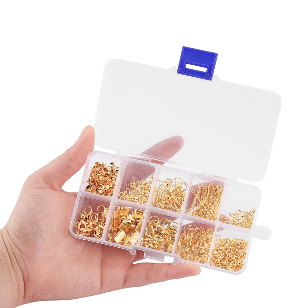 Jewelry making starter kit, 710pcs, Hypoallergenic nickel free findings