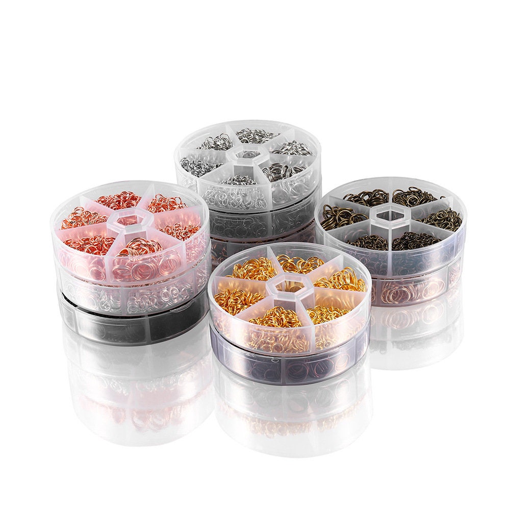 Jump ring kit, 970pcs assorted sizes, Hypoallergenic nickel free jewelry findings