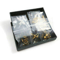 Earring making starter kit, Stainless steel posts 50pcs, Hypoallergenic stud jewelry findings, Sample pack
