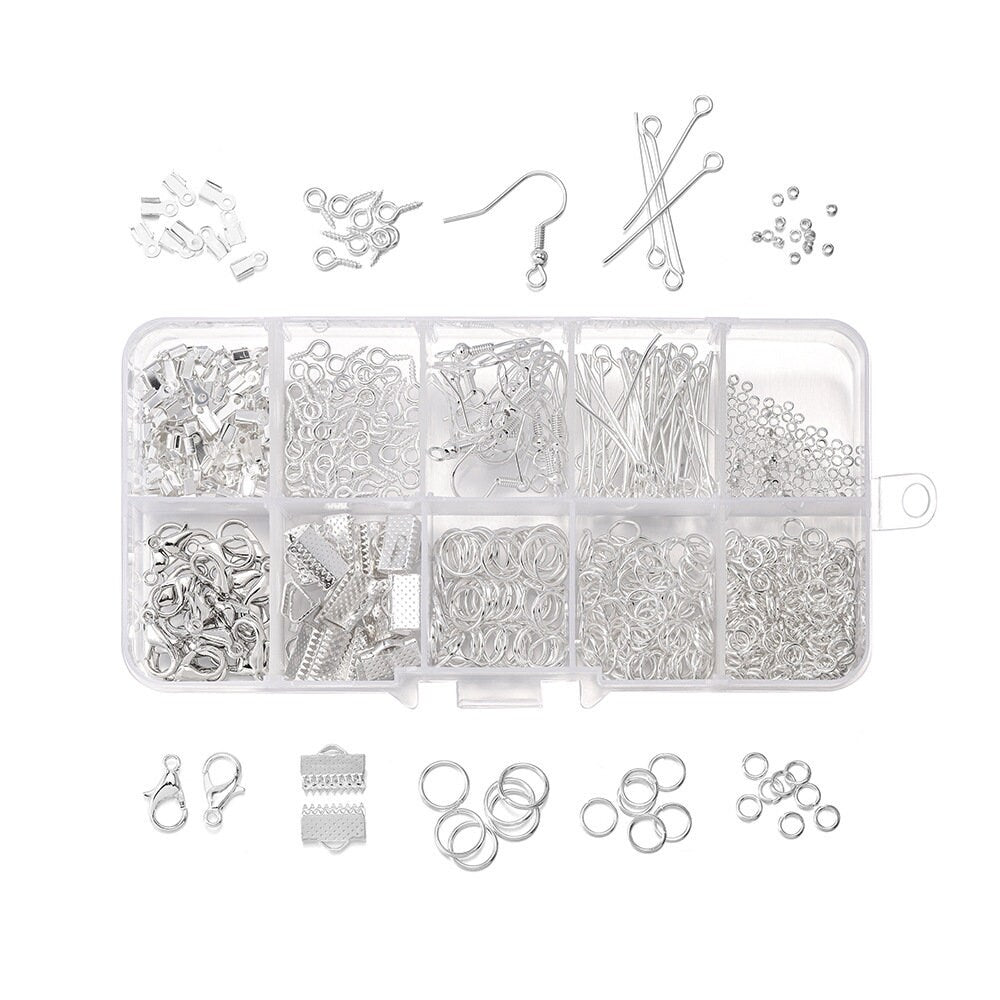 Jewelry making starter kit, 710pcs, Hypoallergenic nickel free findings