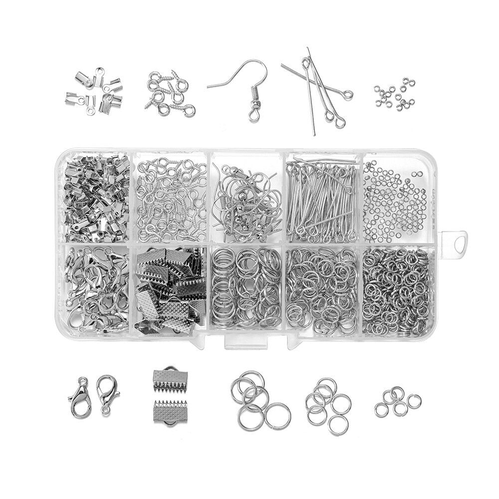 Jewelry making starter kit, 710pcs, Hypoallergenic nickel free findings