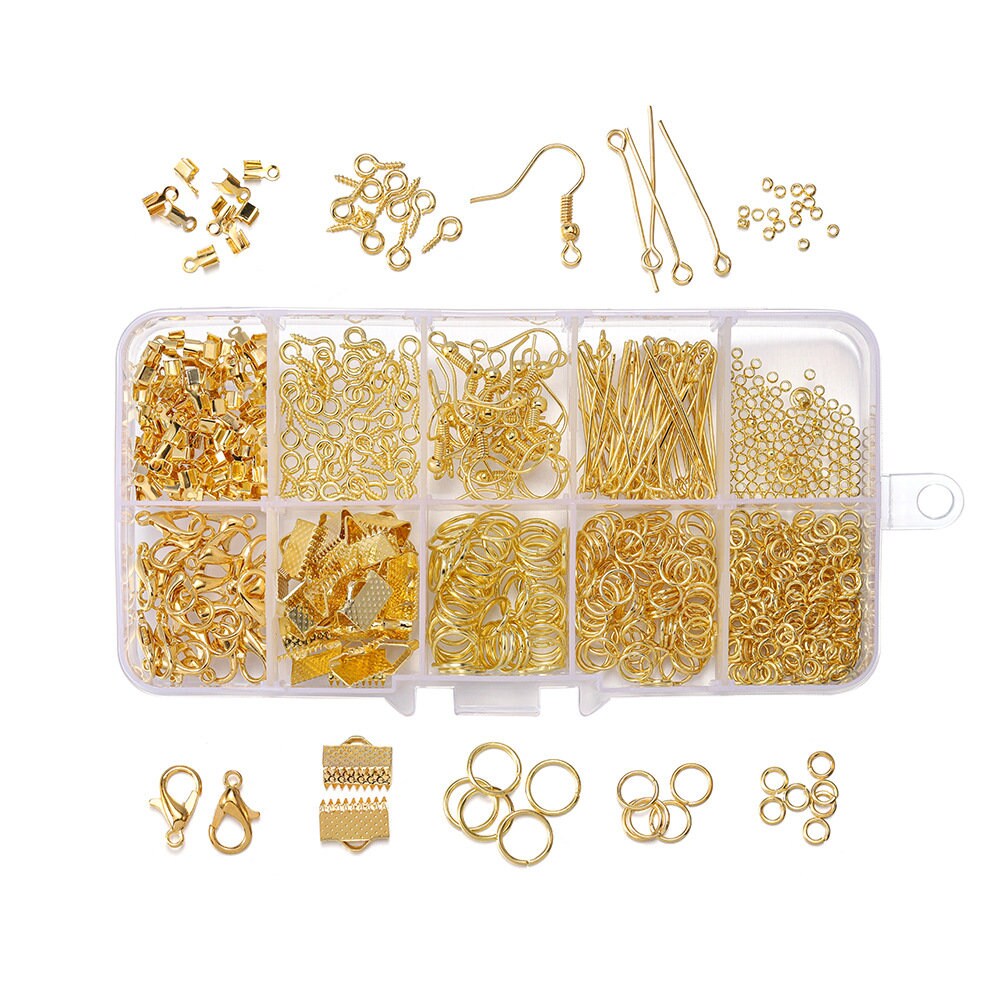 Jewelry making starter kit, 710pcs, Hypoallergenic nickel free findings