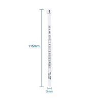 Reusable US Ring Sizer, Adjustable multisizer tool, Half and Half Sizes, Flexible Plastic Ring Sizer