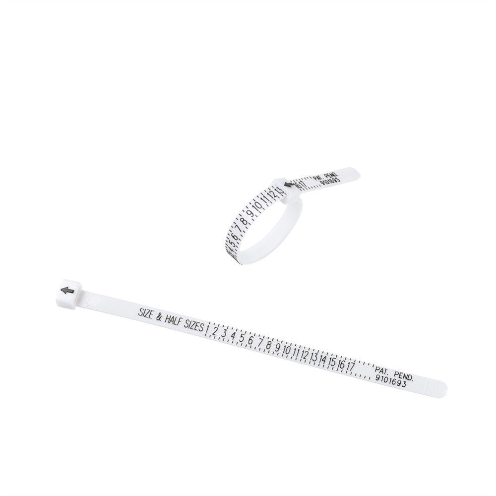 Reusable US Ring Sizer, Adjustable multisizer tool, Half and Half Sizes, Flexible Plastic Ring Sizer