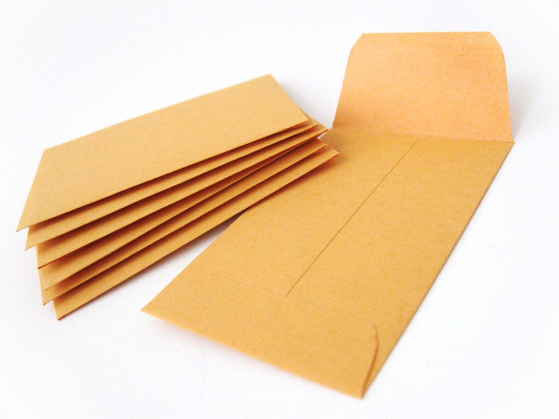 10 Kraft Envelopes - Eco friendly paper envelopes