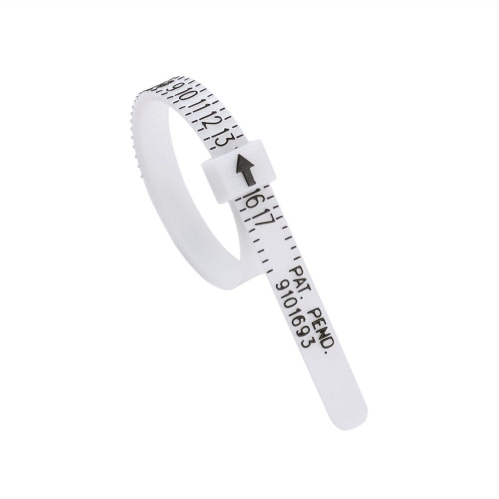Reusable US Ring Sizer, Adjustable multisizer tool, Half and Half Sizes, Flexible Plastic Ring Sizer