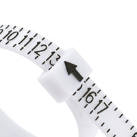 Reusable US Ring Sizer, Adjustable multisizer tool, Half and Half Sizes, Flexible Plastic Ring Sizer