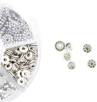 Silver metal spacer beads kit, 300pcs assorted tibetan styles, Hypoallergenic nickel free findings jewelry making